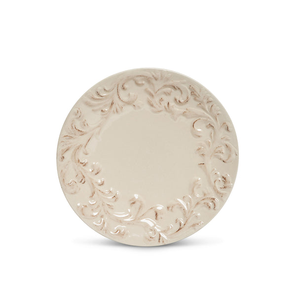 Acanthus Stoneware Appetizer Plates, Set of 4 EAW95433 Park Hill