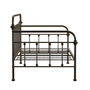 Homelegance By Top-Line Sione Antique Iron Metal Twin Daybed Bronze Metal