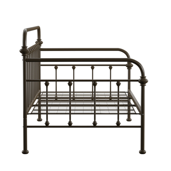 Homelegance By Top-Line Sione Antique Iron Metal Twin Daybed Bronze Metal