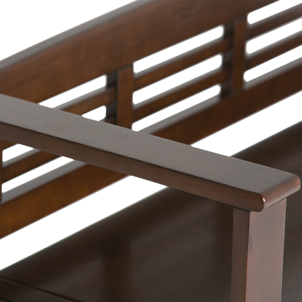 English Elm Adams Entryway Storage Bench - Handcrafted Rustic Charm With Hidden Storage For Shoes & Gear B136P158097