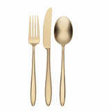 Hampton Forge Ayla Champagne 12-Piece Flatware Set, PVD Finish, Service for 4