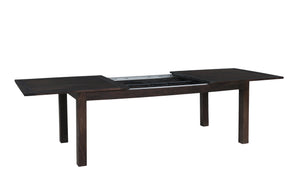 Porter Designs Porter Urban Solid Sheesham Wood Expandable Dining Table With Double Extension Leaf For Modern Homes Gray Wood 07-117-01-4436