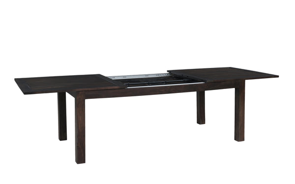 Porter Designs Porter Urban Solid Sheesham Wood Expandable Dining Table With Double Extension Leaf For Modern Homes Gray Wood 07-117-01-4436
