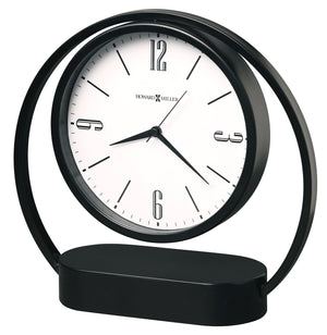 Hekman Furniture 635261 Suspension Mantel Clock - Modern Quartz Timepiece With Elegant Black Satin Finish & Clarity  Suspension Mantel Clock 635261