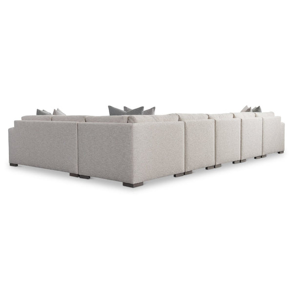 Bernhardt Bernhardt Drew Plush Fabric Sectional with Wooden Legs for Spacious Living Rooms K2305