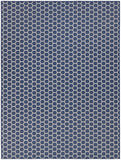 Nourison Reversible Indoor Outdoor RVB01 Machine Made Loom-woven Borderless Design Indoor/Outdoor Modern Outdoor Rug Navy, Navy 89% Polypropylene,11% Polyester 99446974556