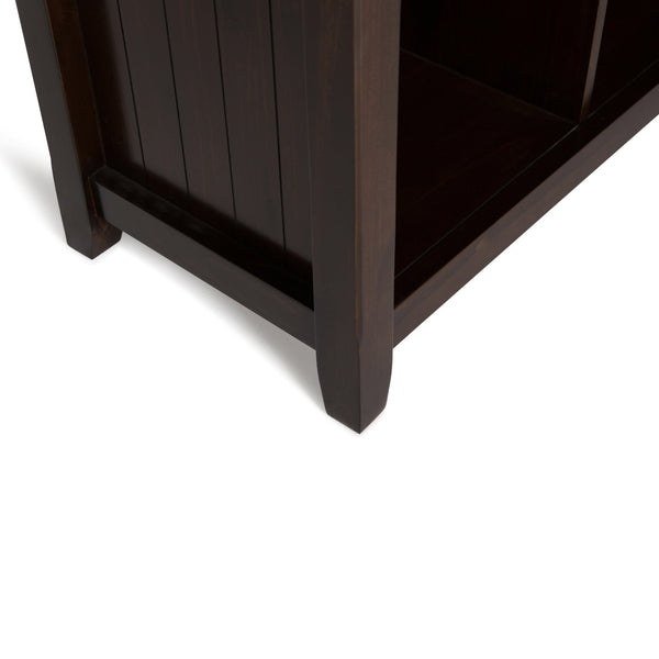 English Elm Acadian 12-Cube Storage Unit – Handcrafted Solid Wood In Brunette Brown For Stylish Organization B136P159412