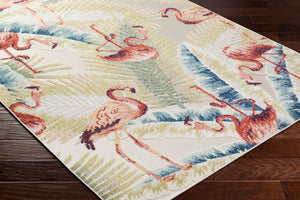 Livabliss Lakeside Polypropylene Indoor Outdoor Area Rug Turkey Woven Medium Pile Patio Floor Light Slate, Cr 5'3" x 7' LKD2303-537