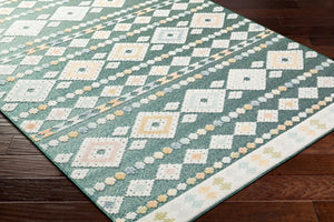 Livabliss Lakeside Machine Woven Polypropylene Rug for Indoor Outdoor Patio Living Room Use Medium Green, B 7'10" x 10' LKD2316-71010