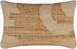 Surya Luke Lke-001 Global Style Accent Pillow - Unique Wool, Jute & Cotton Design For Cozy Decor Beige Jute,Wool,Cotton,Cotton Lke001-1422