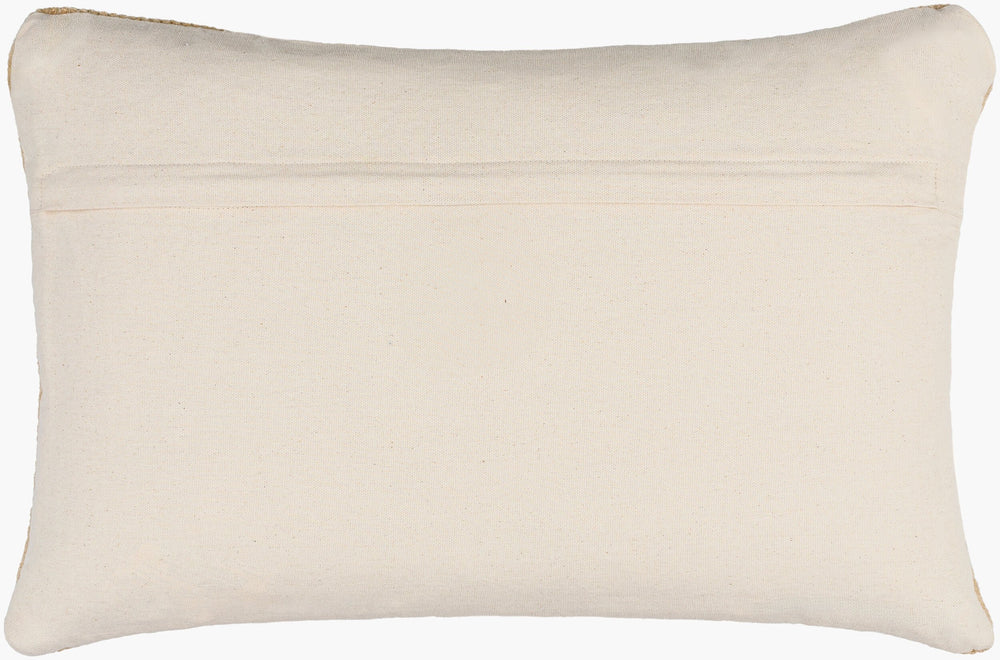 Surya Luke Lke-001 Global Style Accent Pillow - Unique Wool, Jute & Cotton Design For Cozy Decor Beige Jute,Wool,Cotton,Cotton Lke001-1422