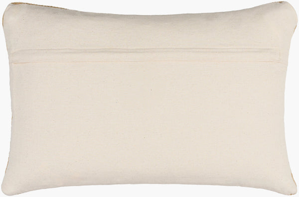 Surya Luke Lke-001 Global Style Accent Pillow - Unique Wool, Jute & Cotton Design For Cozy Decor Beige Jute,Wool,Cotton,Cotton Lke001-1422