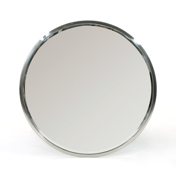 English Elm Christopher Knight Home® - MIRROR Aschton 31.5" Round Wall Vanity Mirror with Slim Stainless Steel Frame for Modern Baths 62125.00