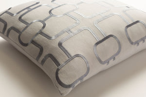 Surya Lockhart 18"X18" Durable Accent Pillow - Modern Woven Design For Charming Home Decor, India Made Denim Linen,Cotton,Linen,Cotton Lkh002-2020p