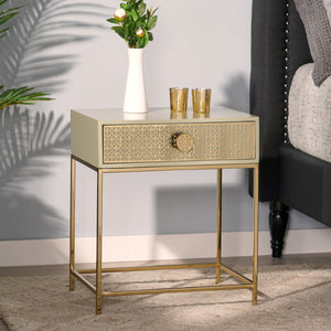 Christopher Knight Home® - Noble House - - Scroll Mesh Nightstand