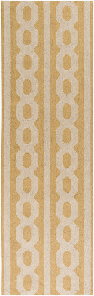 Surya Lockhart Lkh-9000 2'6" X 8' Hand-hooked Wool Rug - Modern Decor, Durable, Low Pile, Easy Care & Clean! Light Beige Wool Lkh9000-268
