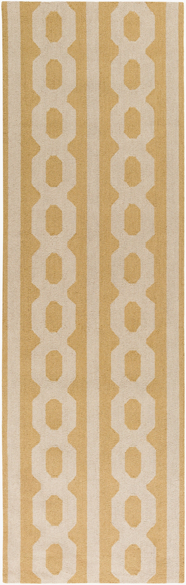 Surya Lockhart Lkh-9000 2'6" X 8' Hand-hooked Wool Rug - Modern Decor, Durable, Low Pile, Easy Care & Clean! Light Beige Wool Lkh9000-268