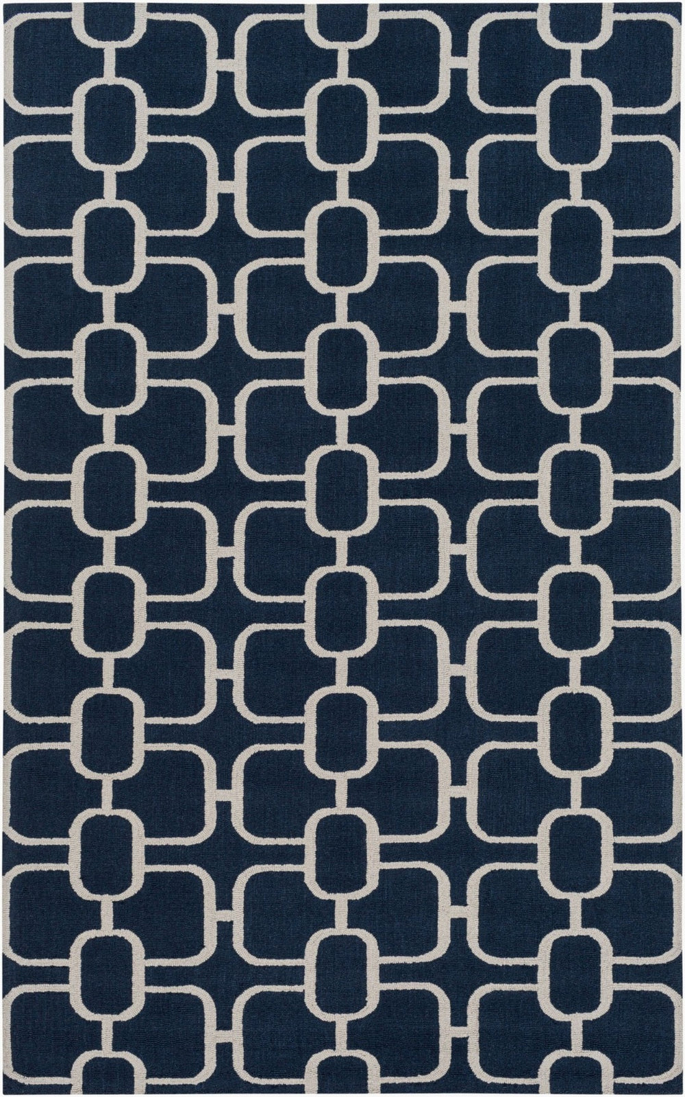 Surya Lockhart Hand Hooked Wool Accent Rug Low Pile Handcrafted for Entryway or Kitchen 4' x 6' Rectangle LKH9004-46