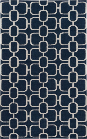 Surya Lockhart Hand Hooked Wool Accent Rug Low Pile Handcrafted for Entryway or Kitchen 4' x 6' Rectangle LKH9004-46