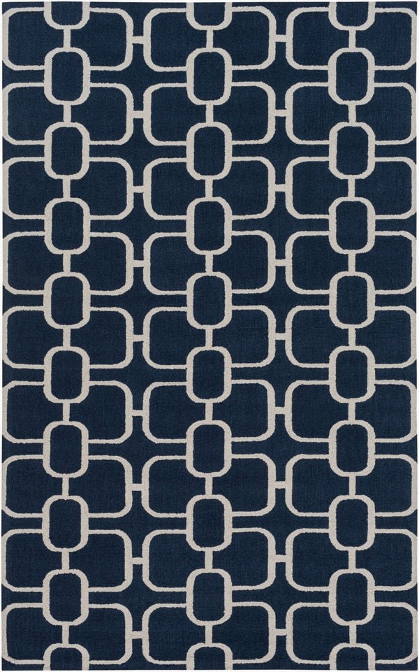 Surya Lockhart Hand Hooked Wool Accent Rug Low Pile Handcrafted for Entryway or Kitchen 4' x 6' Rectangle LKH9004-46