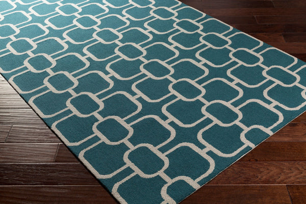 Surya Lockhart Lkh-9000 2'6" X 8' Hand-hooked Wool Rug - Modern Decor, Durable, Low Pile, Easy Care & Clean! Dark Blue Wool Lkh9005-268