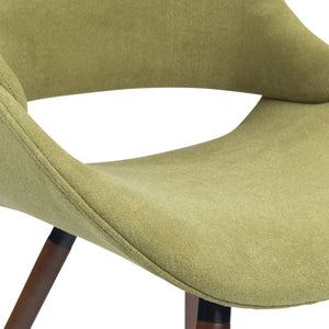 English Elm Malden Bentwood Dining Chair - Vibrant Acid Green Upholstery For Mid-Century Modern Style & Comfort B136P158891