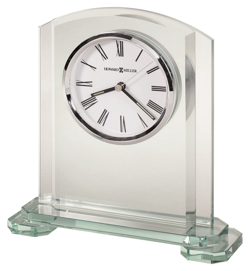 Hekman Furniture 645752 Stratus Tabletop Clock - Elegant Glass Design With Roman Numerals & Quartz Movement For Luxury Decor  Stratus Tabletop Clock 645752