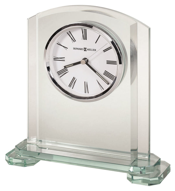 Hekman Furniture 645752 Stratus Tabletop Clock - Elegant Glass Design With Roman Numerals & Quartz Movement For Luxury Decor  Stratus Tabletop Clock 645752