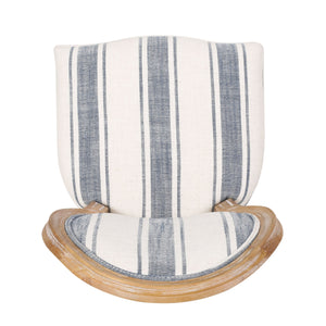 English Elm Christopher Knight Home® - Kd French Country Upholstered Dining Chair – Elegant Blue Accent With Iconic Round Backrest & Comfort 60352.00DBLULNN