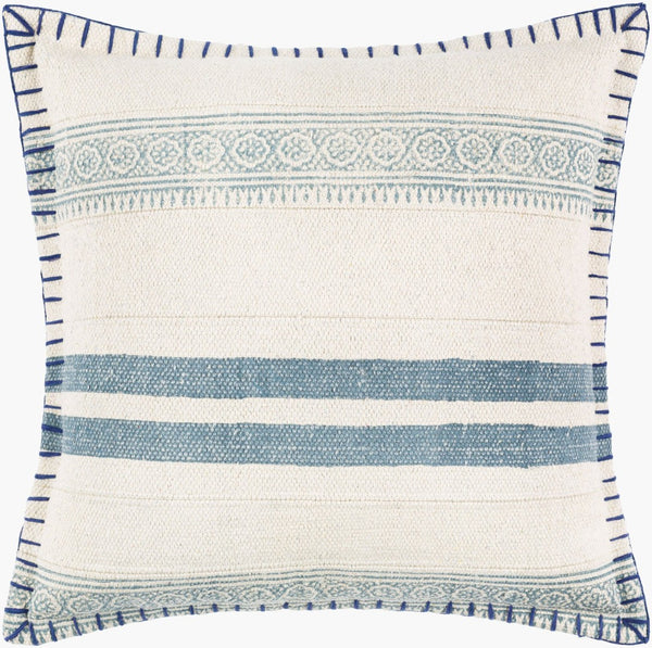 Livabliss Lola Handcrafted Bohemian Cotton Throw Pillow Artisan Woven Indian Textile Accent LL006-1818D