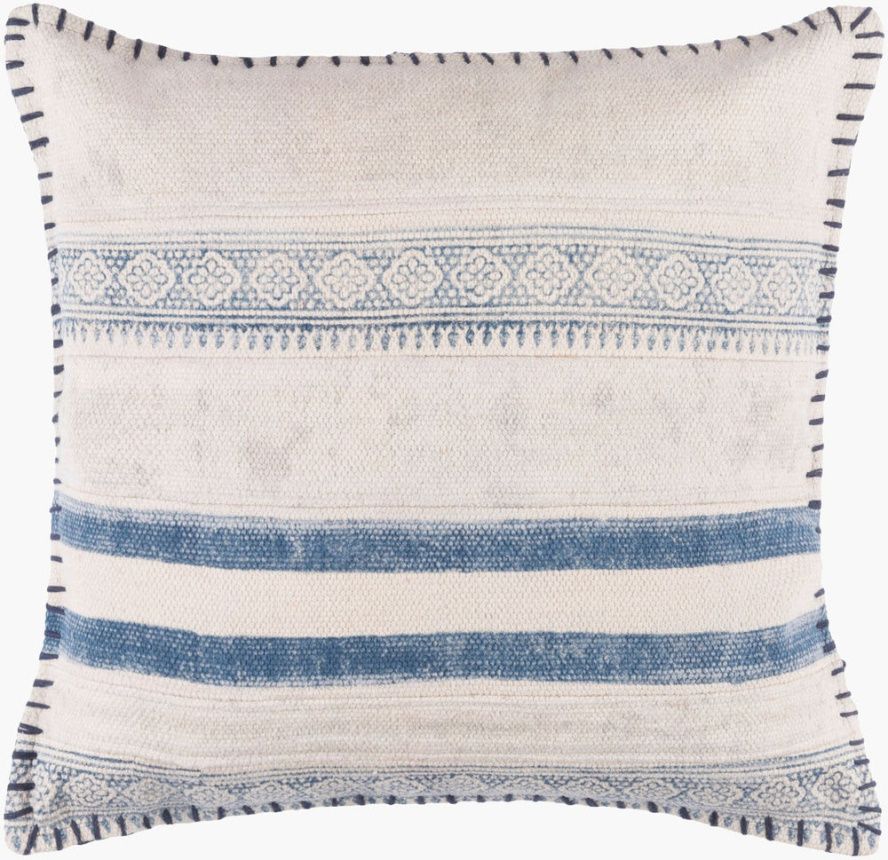 Livabliss Lola Bohemian Cotton Throw Pillow Artisan Crafted Square Accent for Sofa or Bed LL006-2020D