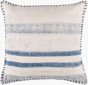 Livabliss Lola Bohemian Cotton Throw Pillow Artisan Crafted Square Accent for Sofa or Bed LL006-2020D