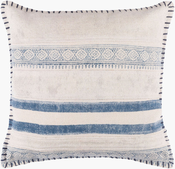 Livabliss Lola Bohemian Cotton Throw Pillow Artisan Crafted Square Accent for Sofa or Bed LL006-2020D