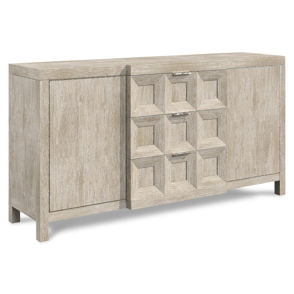 Bernhardt Bernhardt Prado Buffet With Tawny Ash & Bright Graphite Accents, Cast-Resin Coffered Drawers, Storage 324132A