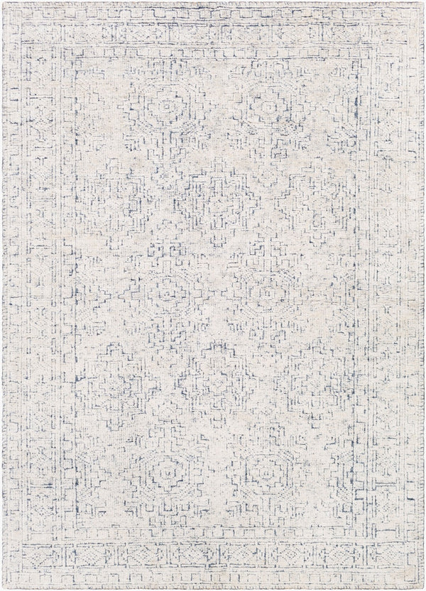 Surya Bella 10' X 14' Handmade Viscose Rug - Elegant Arts & Crafts Style For Timeless Home Decor Luxury Blue Viscose Llb2300-23