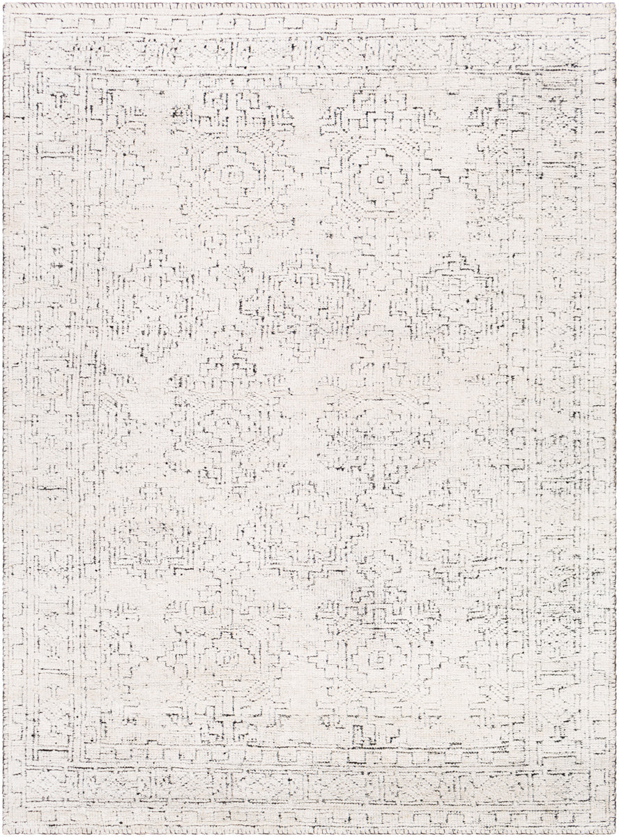 Bella LLB-2302 6' x 9' Handmade Rug LLB2302-69  Black, White Surya