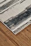 Feizy Rugs Micah Polyester/Polypropylene Machine Made Industrial Rug Silver/Gray/Black 12' x 18'