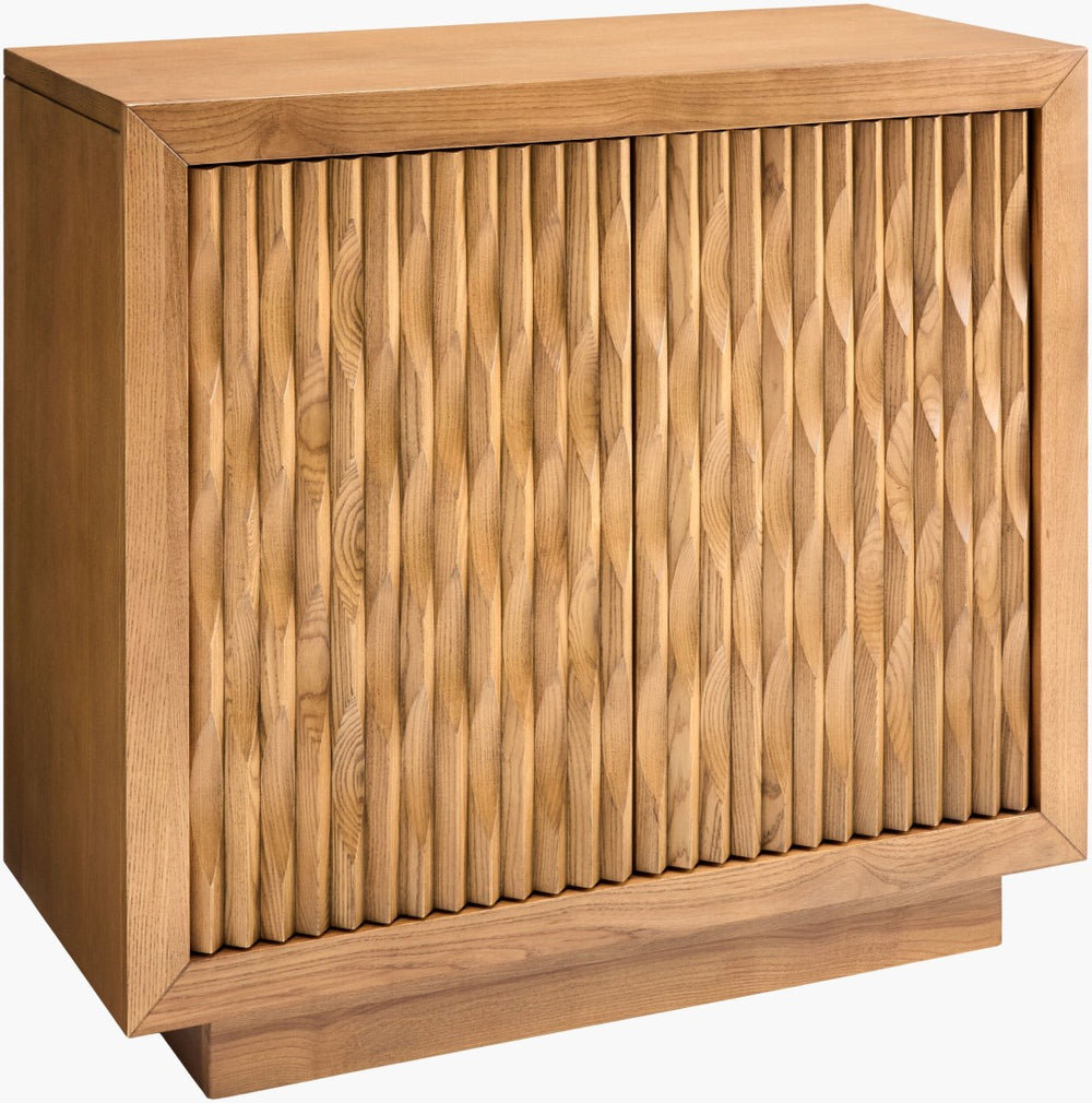 Surya Lulea Mid-century Modern Storage Cabinet with Tapered Legs for Living Room or Entryway LLEA002-323616