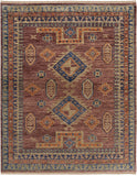 Feizy Rugs Fillmore Wool Hand Knotted Bohemian & Eclectic Rug Red/Green/Blue 2'-6" x 8'