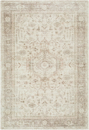 Livabliss Hearth Hand Tufted Polyester Accent Rug Traditional Pattern for Entryway or Bedside Ivory, Taupe 5' x 7'6" LLHT2302-576