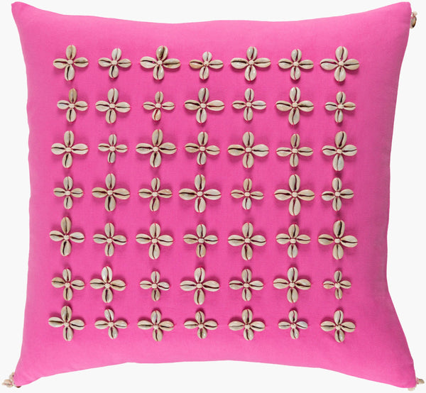 Surya Lelei Modern Cotton Accent Pillow 18” X 18” – Chic Design For Stylish Home Decor And Comfort Pink Cotton,Cotton Lli002-2222