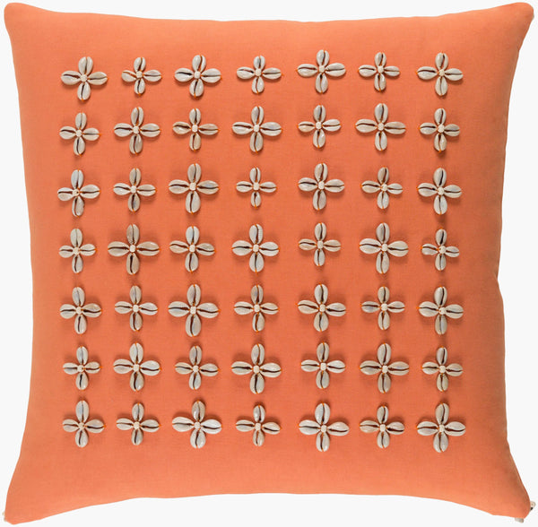 Surya Lelei Modern Cotton Accent Pillow 18” X 18” – Chic Design For Stylish Home Decor And Comfort Ivory Cotton,Cotton Lli003-1818d