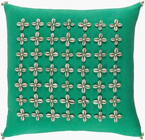 Surya Lelei Modern Cotton Accent Pillow 18” X 18” – Chic Design For Stylish Home Decor And Comfort Green Cotton,Cotton Lli004-2222