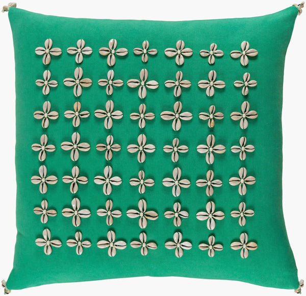 Surya Lelei Modern Cotton Accent Pillow 18” X 18” – Chic Design For Stylish Home Decor And Comfort Green Cotton,Cotton Lli004-2222