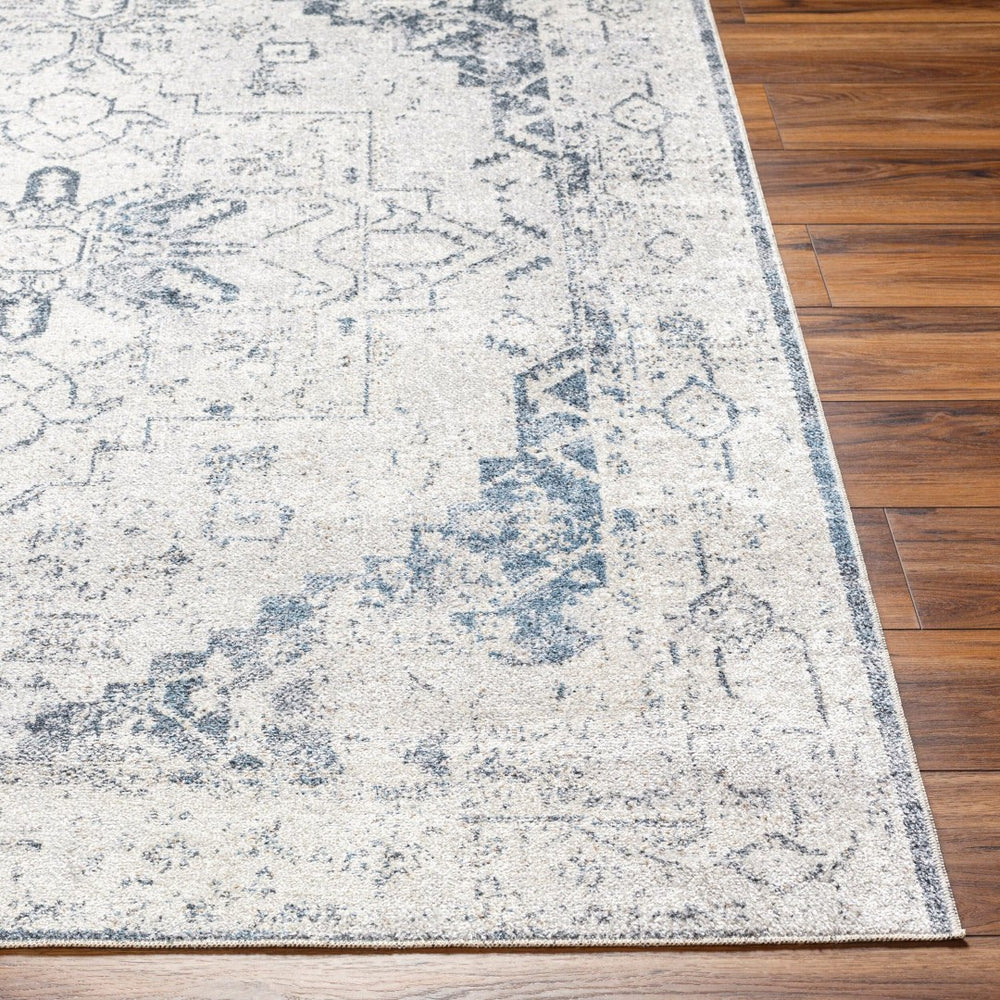Livabliss Lillian Traditional Polyester Accent Rug Machine Woven in Turkey for Entryways and Baths Oatmeal, Gray 7'10" x 10' LLL2300-710102