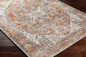 Livabliss Lillian Traditional Motif Polyester Accent Rug Machine Woven in Turkey for Entryways Oatmeal, Gray 2'2" x 3'9" LLL2302-2339