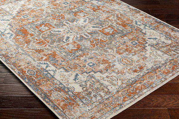 Livabliss Lillian Traditional Motif Polyester Accent Rug Machine Woven in Turkey for Entryways Oatmeal, Gray 2'2" x 3'9" LLL2302-2339
