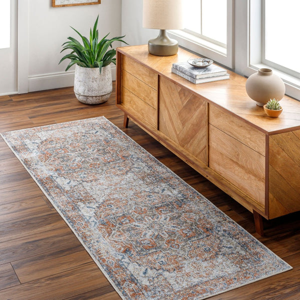 Livabliss Lillian Traditional Motif Polyester Accent Rug Machine Woven in Turkey for Entryways Oatmeal, Gray 2'2" x 3'9" LLL2302-2339
