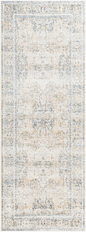 Livabliss Lillian Traditional Polyester Machine Woven Low Pile Rug for Entryways and Hallways Oatmeal, Gray 2'7" x 7'3" LLL2303-2773