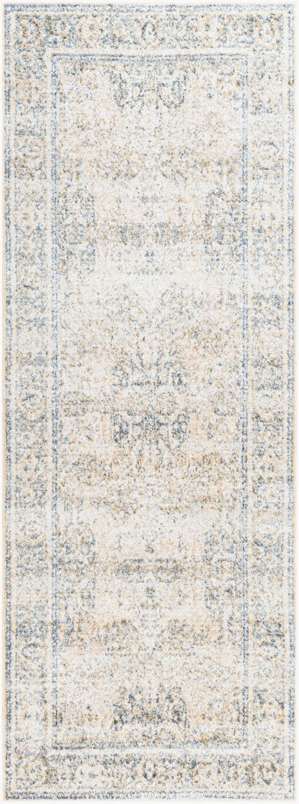 Livabliss Lillian Traditional Polyester Machine Woven Low Pile Rug for Entryways and Hallways Oatmeal, Gray 2'7" x 7'3" LLL2303-2773